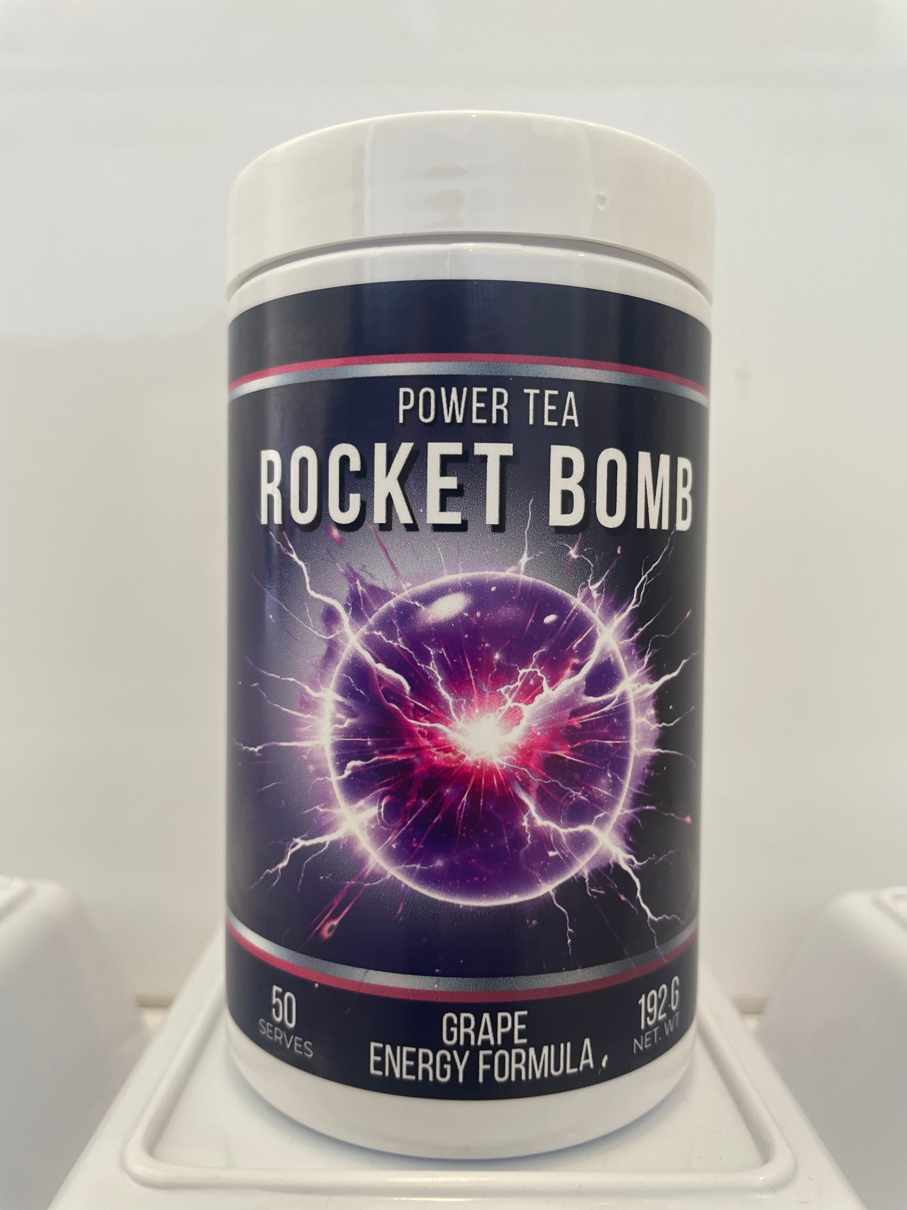 Power Tea Rocket Bomb Grape Tub Net Wt 192g 50 Serves – Power Tea Australia