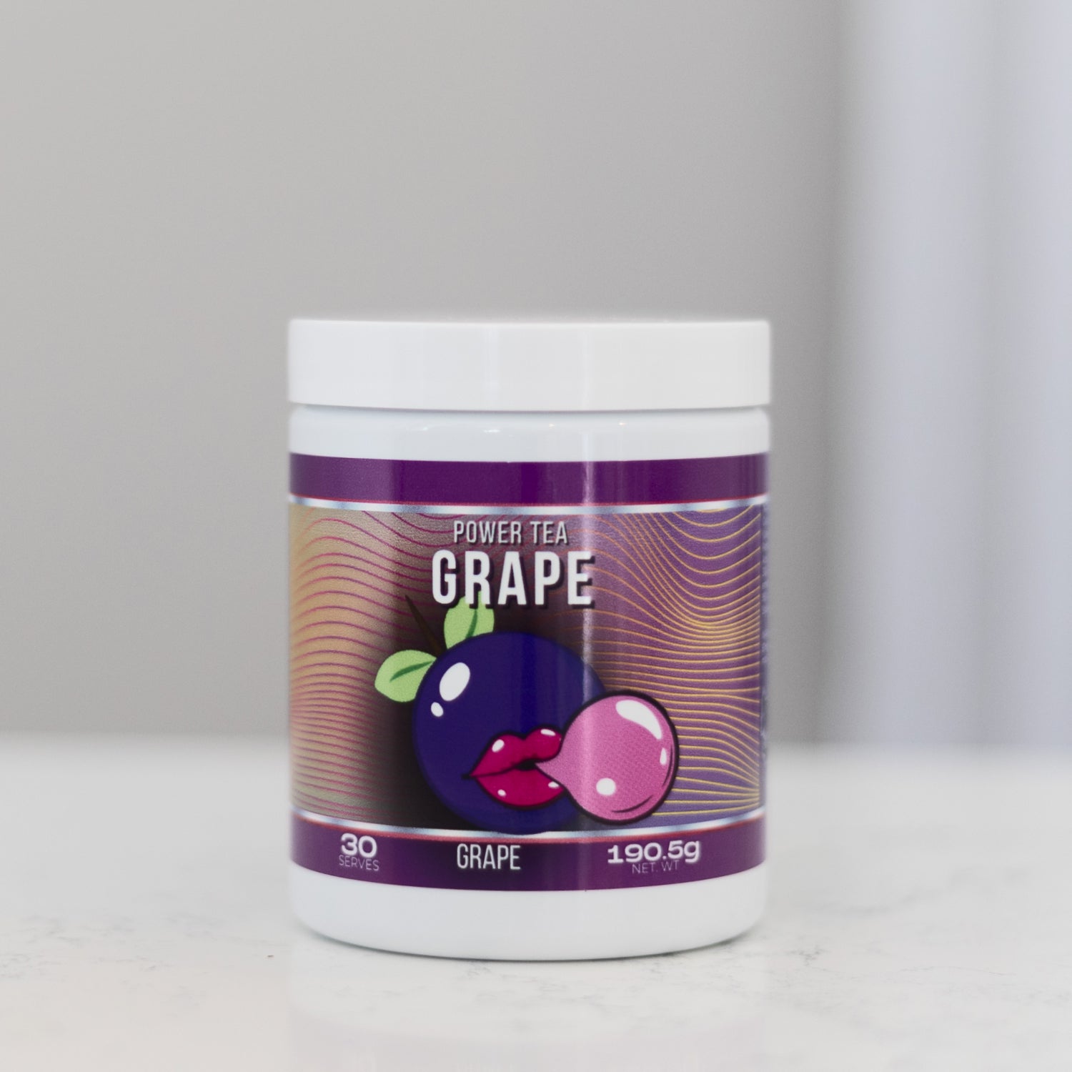Power Tea Grape Tub Net wt 190.5gm 30 Serves โ Power Tea Australia