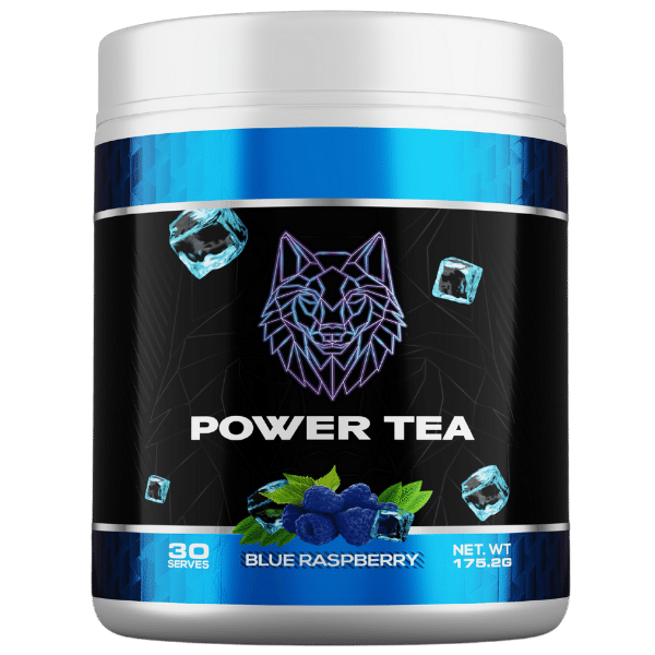 Tub of Power Tea 30 serves Blue Raspberry