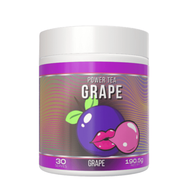 Power Tea Grape Flavour 30 Serve Scoop and Go tub